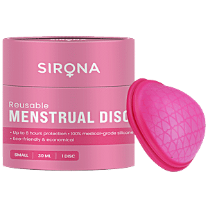 Buy Sirona Fda Approved Reusable Menstrual Cup Disc (large Size) For 