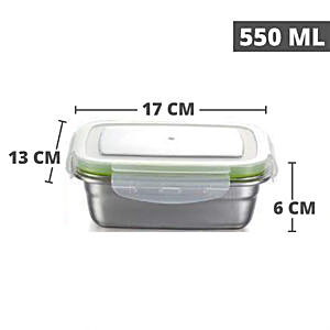 1pc Plastic Food Storage Container, Rectangle Snap Lock Sealing Lid, For  Refrigerator Kitchen & School & Office Lunch Boxes