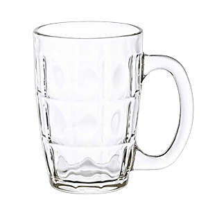 Heavy base 300ml clear cheap glass beer mugs for sale