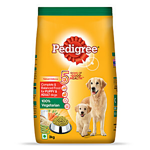 Buy Pedigree Dry Dog Food - 100% Vegetarian, For Puppy & Adult Dogs