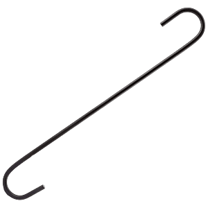 Buy ASFUN Black Iron 10 inch Long S Shaped Hanging Extension Hooks (pack of  20) Online at Best Prices in India - JioMart.