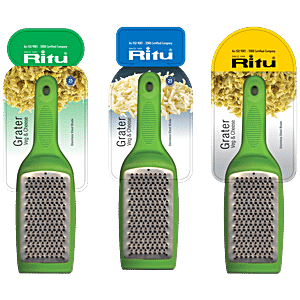 Ritu Onion Grater - Blue, Plastic & Stainless Steel, 3 pc