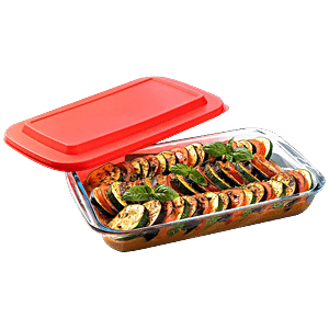 Femora Borosilicate Glass Baking Dish - Rectangle, Microwave Oven Safe, For  Kitchen & Professional Use, 1.6 L