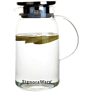 clear borosilicate large size 1.2l transparent