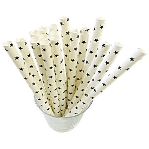 Green Compostable Straws 210 x 10mm - 250 pcs