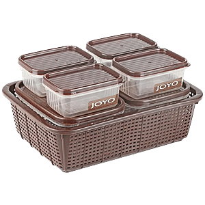 Buy JOYO Kitchen Classic Container Set - Transparent Plain, Grey, Sturdy,  Long Lasting Online at Best Price of Rs 149 - bigbasket