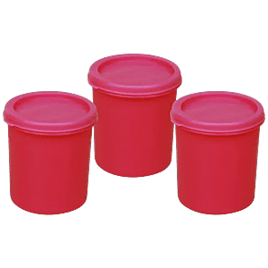 Tupperware Pink Seal Nutty Cookie Food Storage Canister Contaner (1) 1.75L