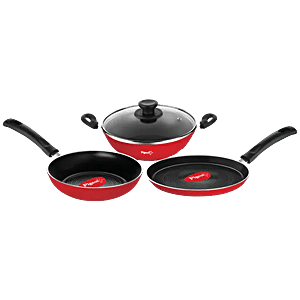 Cast Iron Cookware set - Kadai [2.5L] + Skillet [1.5L] + Cast Iron