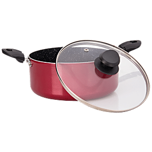 Ibell non stick coated aluminium large biriyani pot with lid 10