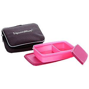 Signoraware Compact Small Lunch Box with Bag