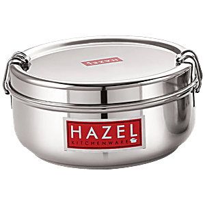 Hazel Steel Tiffin Box For Office  Stainless Steel Lunch Box, 500