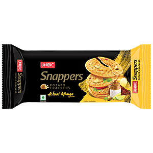 Buy UNIBIC Snappers - Potato Crackers, Cream 'N' Onion + Indi Spice ...