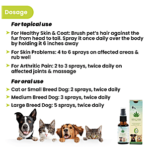 Wiggles.in Hemp Seed Oil For Dogs Cats Pain Anxiety Relief - Pet Stress  Calming Massage Oil, 30 ml