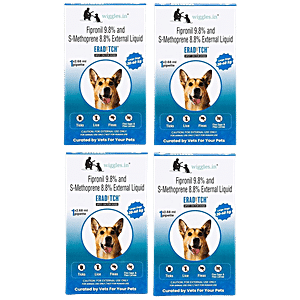 Buy Wiggles.in Eraditch Spot On For Dogs Fleas Ticks Remover Treatment ...