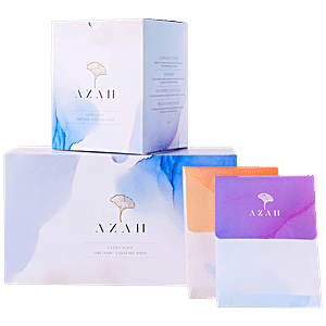 Buy Azah Rash-Free Organic Sanitary Pads - All Regular, With