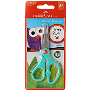 Faber Castell Spring Kids Scissors Children Toddler Safety Scissor 2pcs 