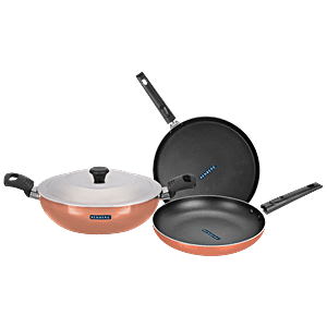 Buy Bergner Non-Stick Cookware Set - Tawa, Kadhai, Fry Pan with