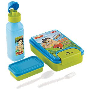 Buy Pratap Pencil Box - Plastic, One Lock, Junior, Chhota Bheem