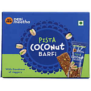 Buy Go Desi Desi Meetha Coconut Barfi Combo- Kaju Kishmish Barfi ...