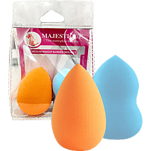 MAJESTIQUE Flat Circle Face Makeup Sponge - Powder Puff, Soft &  Comfortable, 1 pc