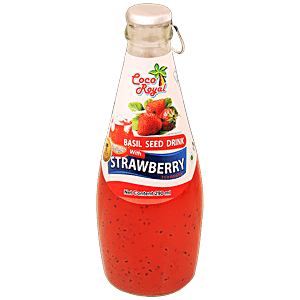 Buy COCO ROYAL Basil Seed Drink With Strawberry Flavour Online