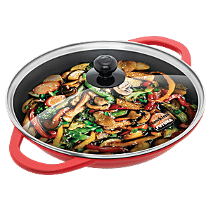 Hawkins 30 Cm Die-Cast Multi Snack Pan With Glass Lid, Nonstick