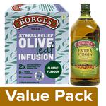 Buy BORGES Extra Virgin Olive Oil 2L + Olive Leaf Infusion - Classic 15 ...