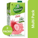 Buy B Natural Litchi Juice - Rich In Fibre, Vitamin C & E, 100% Fruit ...