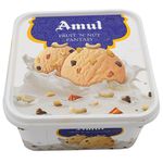 Amul Real Ice Cream - Moroccan Dry Fruit 1 lt Tub: Buy online at best ...