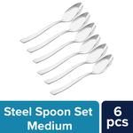 Buy AIRAN Stainless Steel Dessert Spoon Set - Silver Online at Best Price  of Rs 99 - bigbasket