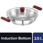 Judge Stainless Steel Kadai with Glass Lid 24cm – Judge Appliances