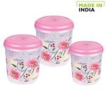 Buy SKI Deluxe Printed Plastic Storage Container Set - Assorted Colour  Online at Best Price of Rs 399 - bigbasket