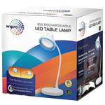 Buy Wipro Garnet Led Table Lamp Rechargeable W White Online At Best