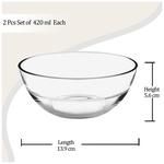 Buy Treo Jelo Designer Glass Bowl - Microwave & Dishwasher Safe ...