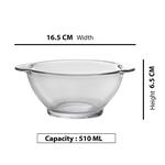 Buy Duralex Lys Clear Bowl - With Handles, Microwave & Dishwasher Safe ...