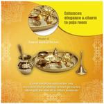 Buy Klassic Gold Brass Pooja Thali (4 items) Online at Best Prices in India  - JioMart.