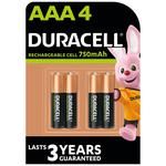 PILA RECARGABLE AAA R3 1,2V DURACELL 750mAh. DUH750AAAB4 - Mundilec