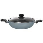 Buy Fackelmann Cologne Range Non-Stick Aluminium Kadai With Glass Lid ...