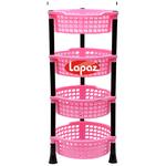 Buy Lapaz Rack Kitchen Stand - 4 Tier, Round, Pink, Multipurpose Use ...