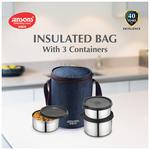 Buy Jensons Aqua Trio Lunch Box With Bag Leakproof Air Tight Navy