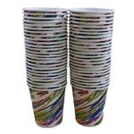 Buy Paricott Paper Cup - Mix Design, Assorted Colour, Eco-friendly ...