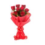 Buy blooms & bouquets, Indiranagar Flower Bouquet - 8 Delightful Red ...