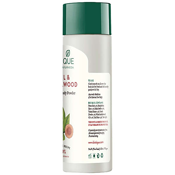 Buy Biotique Bio Basil Sandalwood Refreshing Body Powder 150