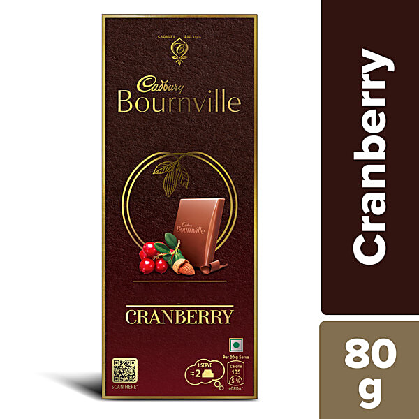 Buy Cadbury Bournville Cranberry Dark Chocolate Bar 80 Gm Online At Best Price Of Rs 90 2