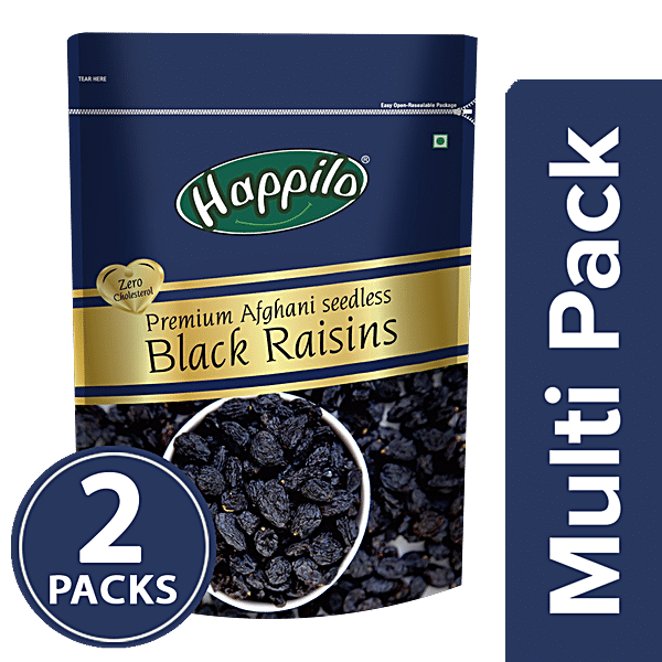 Buy Go Real Black Afghani & Chandukahni Raisins (250 gm x 2 packs