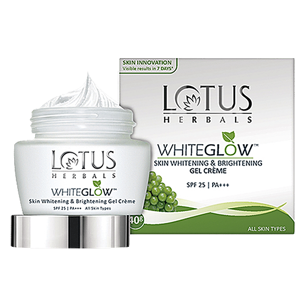 Buy Lotus Herbals Whiteglow Skin Whitening Brightening Gel Creme