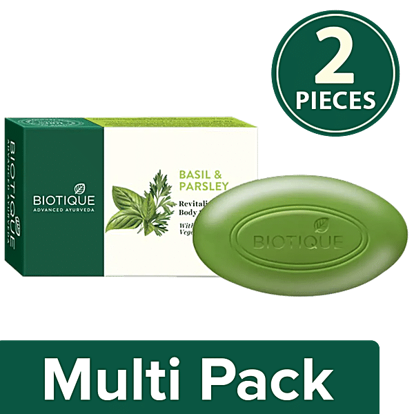 BIOTIQUE Soap Bio Basil Parsley 3x75 g