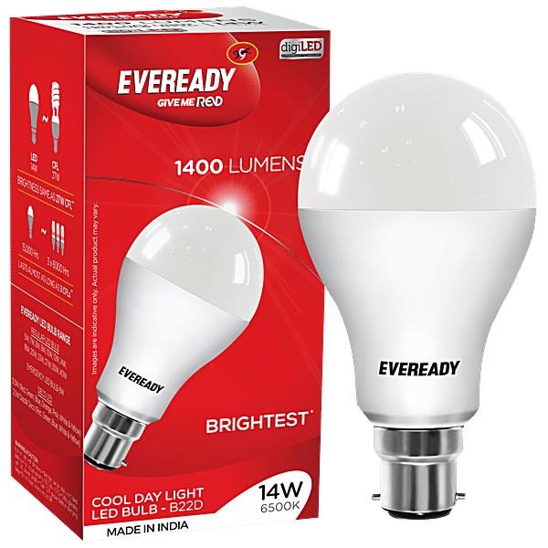 Buy Eveready LED Bulb Base B22D 9 Watt 14 Watt each 1 Pc