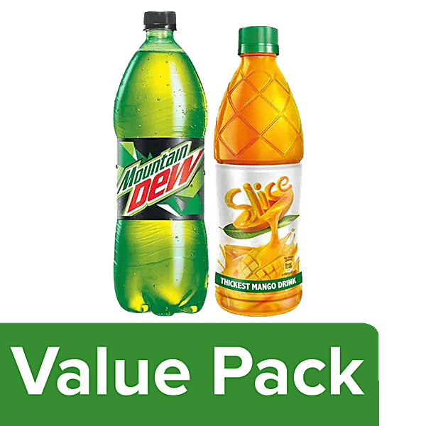 Buy Combo Thickest Mango Drink, 600 Ml + Soft Drink, 2.25 L Online At ...