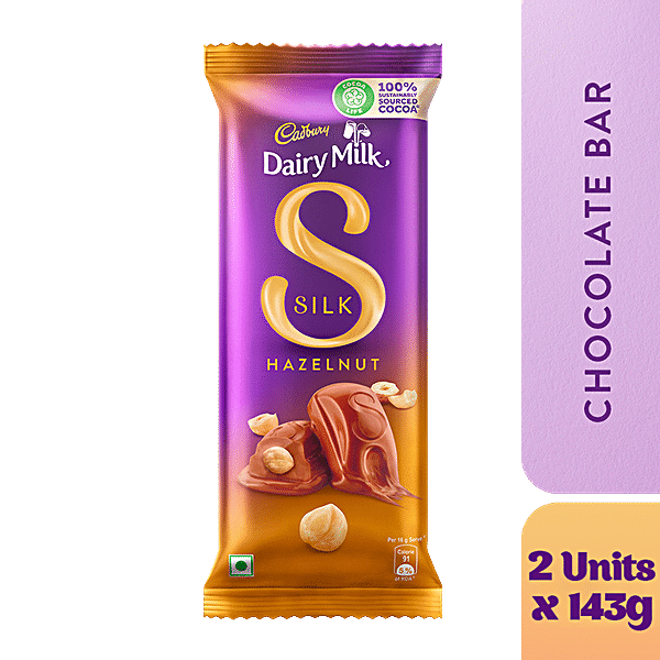 Buy Cadbury Dairy Milk Silk Hazelnut Chocolate Bar Online at Best Price ...